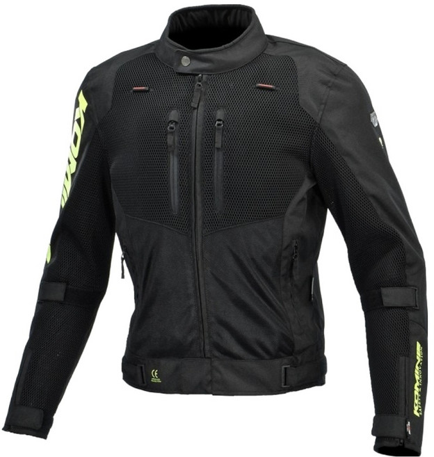 코미네 메쉬 자켓 JK-156, BLACK NEON