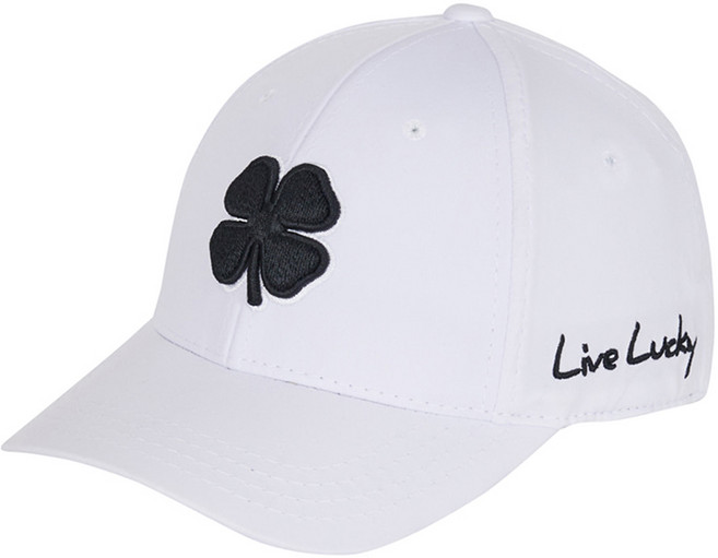 블랙클로버 코리아 프리미엄 클로버 1 메모리핏 스포츠 골프모자, 화이트, 1개