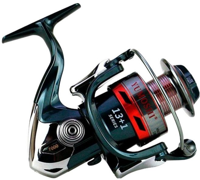 999피싱 YUMOSHI 바다 갯바위 민물 낚시 원투 스피닝 릴, XS7000, 혼합색상