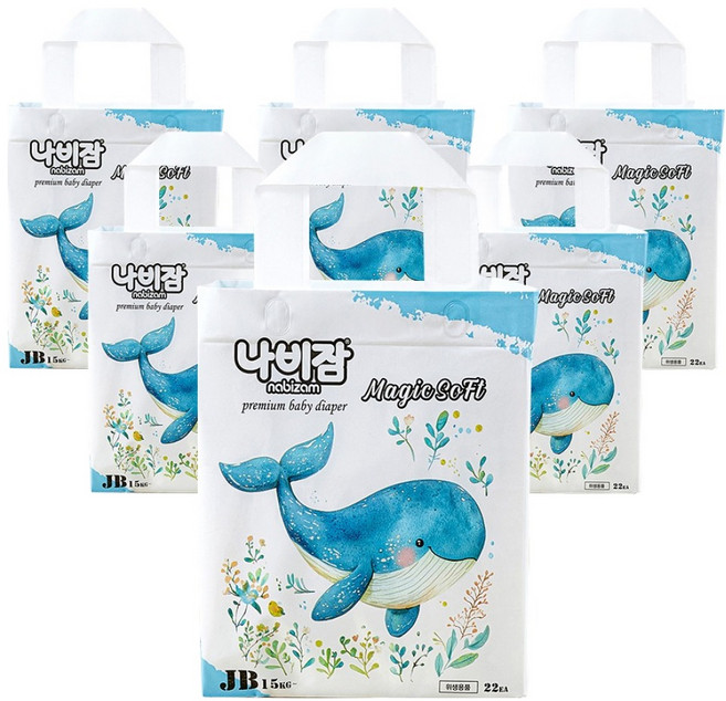 나비잠 매직소프트 팬티형 기저귀 남여공용, 점보형(2XL), 132매