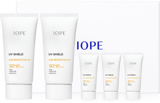 IOPE 艾諾碧 UV 防護隔離霜 XP 防曬霜 SPF50+ PA++++ 60ml x 2入 + 20ml x 3入 套組, 1套, 140ml