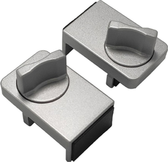 GUNU 창문 고정 안전 잠금장치, 실버, 2개