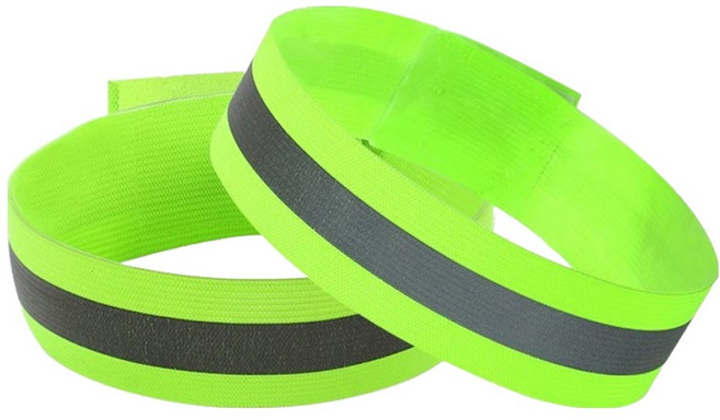 야간 활동용 야광 밴드, 야광색, 2개