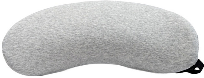 HOME GYM CLUB 居家健身 記憶棉腰靠枕 月牙款, 單一商品, 淺灰色