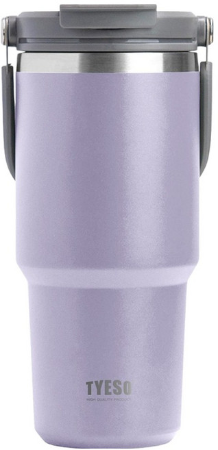 TYESO 泰碩 304不鏽鋼保溫隨行杯, 紫色, 750ml, 1個