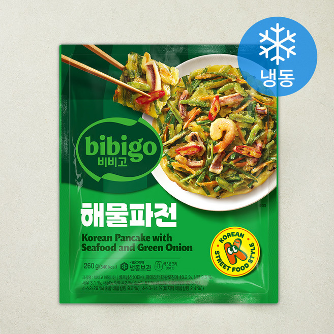 비비고 해물파전 (냉동), 260g, 1개