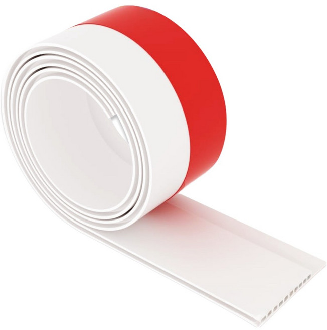 스코라 3중 문 틈새 바람막이 문풍지 벌레 차단 테이프 화이트 5cm x 1m, 1개