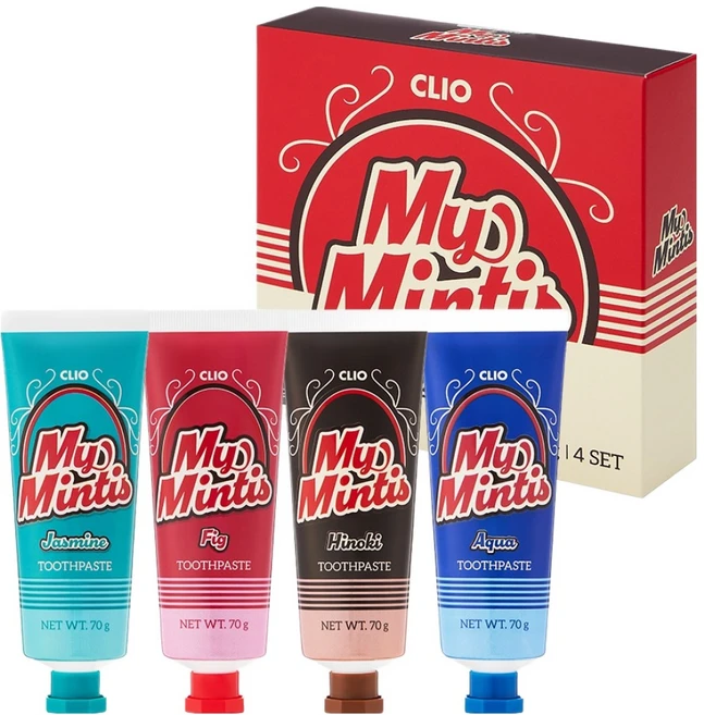 크리오 마이 민티스 치약 4종, 1세트 - 쿠팡