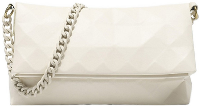 시크힐즈 유드비쉬 기하학 체인 스퀘어 가죽 숄더백 11826