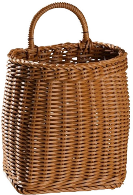 마켓피오 홈 다용도 벽걸이 모조 라탄 바구니, 타입1, 1개