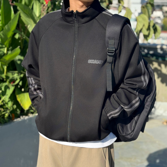 콘피아르 남성용 편안한 하이넥 트레이닝 저지 자켓 TC9548