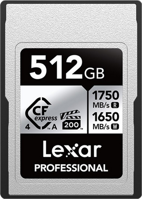 렉사 CFexpress 4.0 Type A Silver VPG200 8K 소니 카메라 메모리카드, 512GB, 1개
