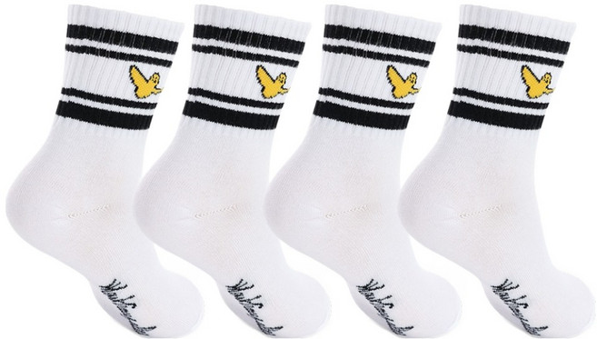 마크곤잘레스키즈 아동용 스타일업 중목 양말 4켤레 세트