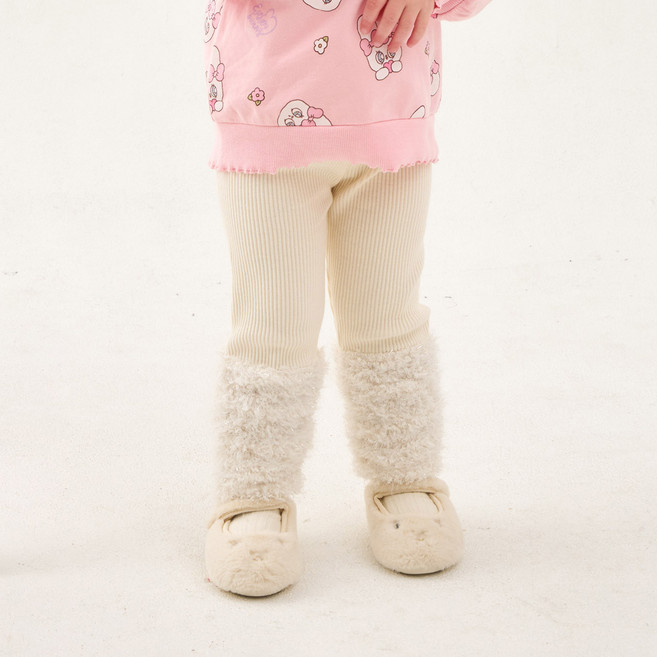 에스더버니리틀 포근포근 워머 골지 레깅스