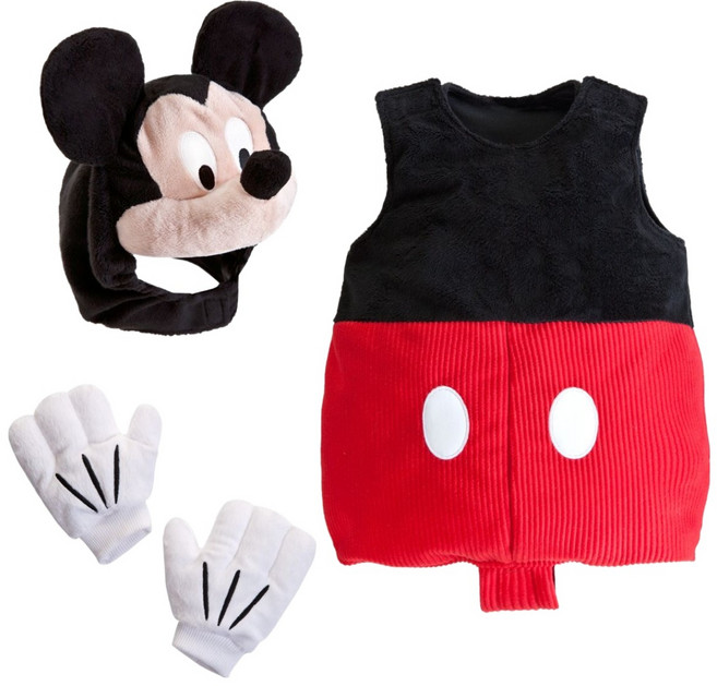 디즈니스토어 유아용 미키와친구들 미키마우스 코스튬 12~18개월, 혼합색상, 1개