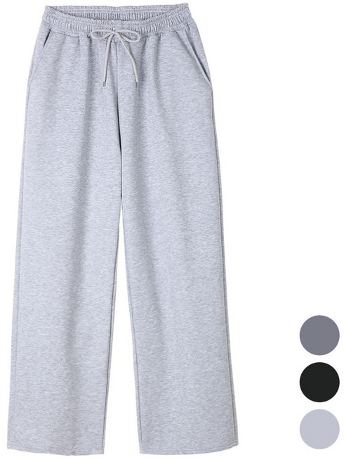 음 남녀공용 와이드핏 롱 트레이닝 팬츠