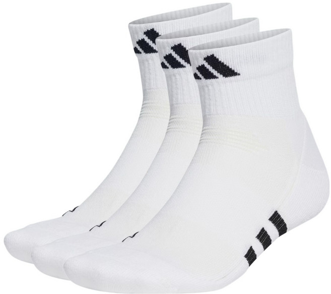 adidas 愛迪達 Performance氣墊中筒襪 HT3450 3雙, 白色