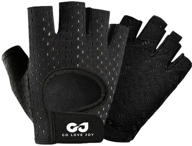 고로브이조이 셀리빙 초보자용 등산 피트니스 헬스 장갑 양손착용 세트, B타입 블랙, 1세트