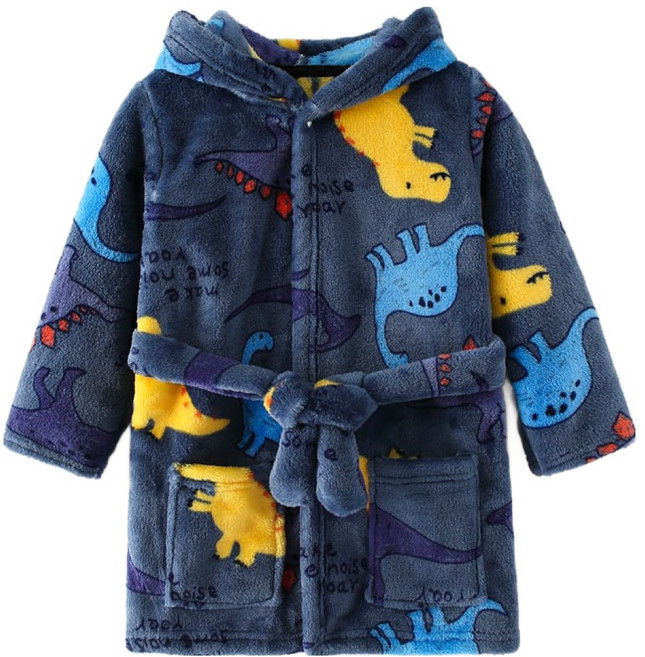 스타빈 아동용 컬러패턴 투포켓 목욕가운