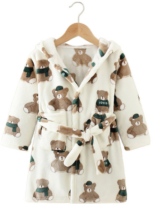 스타빈 아동용 컬러패턴 투포켓 목욕가운