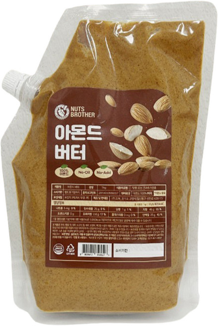너츠브라더 아몬드 버터, 1kg, 1개