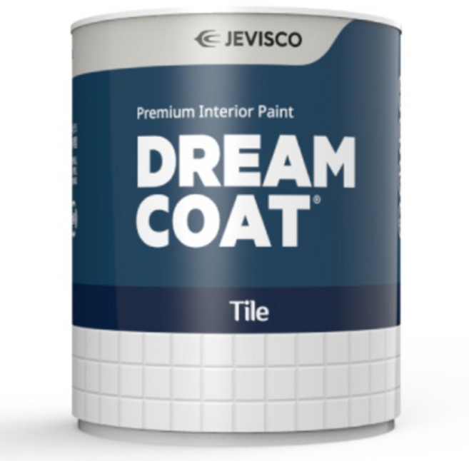 제비스코 드림코트 유광 타일 페인트, 화이트 크림, 1개, 0.9L