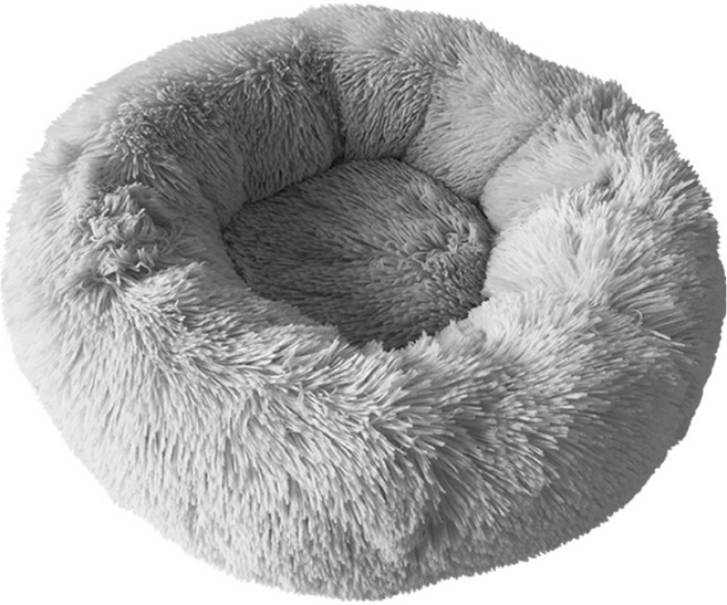 毛皇上 寵物甜甜圈窩, 淺灰色, 1個