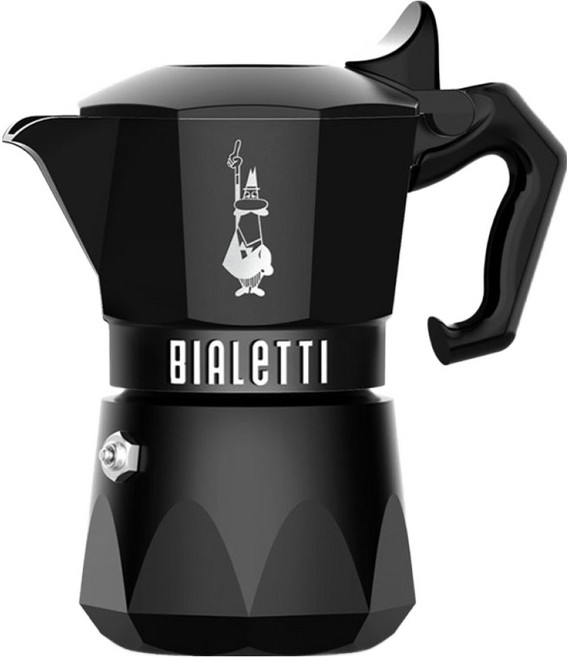 BIALeTTI 拜雷提 Brikka Noir 2杯份摩卡壺, 1個, 霧面黑