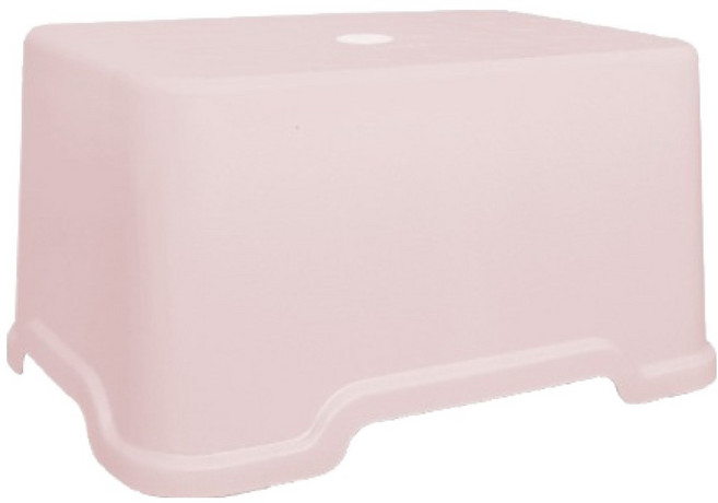 버드시아 다용도 욕실 1단 디딤대, 욕실의자:핑크, 1개