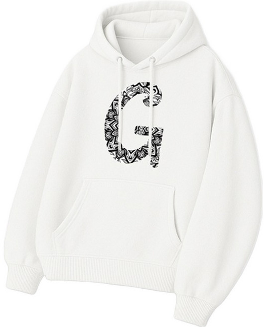 PLAYS 男款不規則圖案G Logo連帽T恤