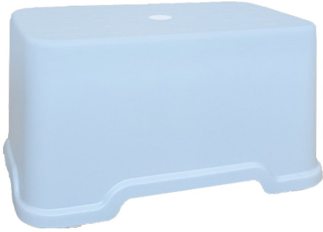 버드시아 다용도 욕실 1단 디딤대, 욕실의자:블루, 1개