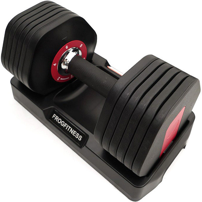 플러그피트니스 스마트 무게조절덤벨 홈짐 6단계조절, 12kg, 1개