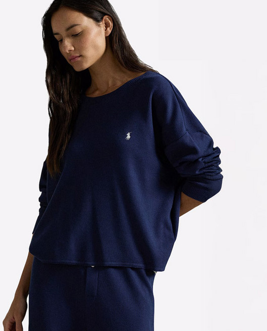 폴로랄프로렌 여성용 와플 니트 파자마 상하의 세트 RL24FW 4P0155_NB