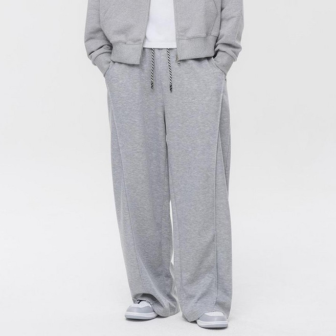 앨빈클로 남녀공용 스트링 포인트 밴딩 컬러 스웨트 팬츠 DLX2942