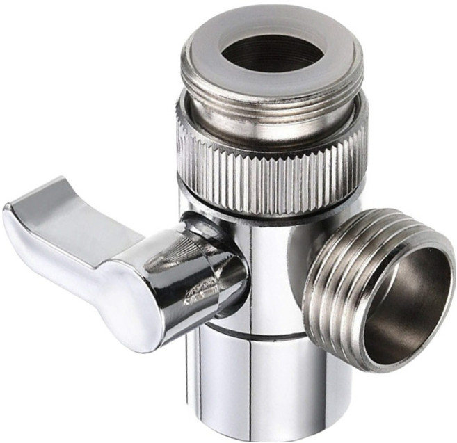 一進二出分水器 電鍍銀, 1個