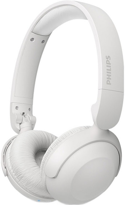 필립스 다이나믹 베이스 초경량 Ai 마이크 내장 무선 블루투스 헤드폰 TAH2209 화이트 25시간