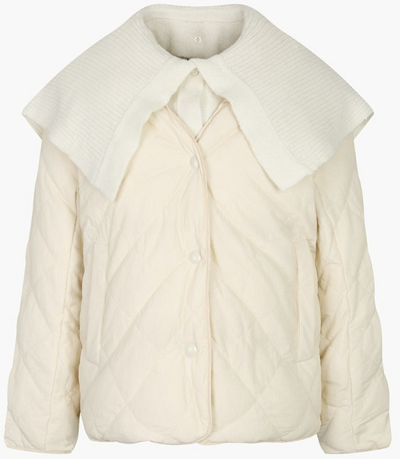 나이스클랍 여성용 니트카라 경량패딩 A234PWD907