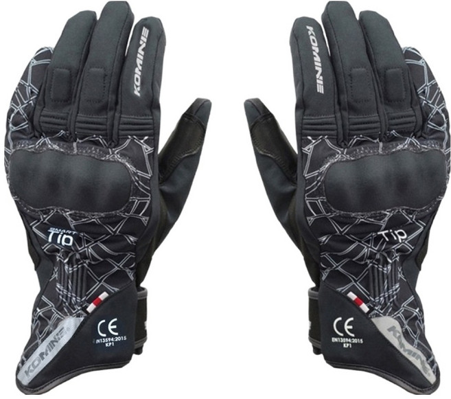 코미네 방한 글러브 GK-826, CRUSH BLACK