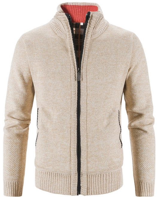 엘쏘 남성용 니트 긴팔 집업 가디건