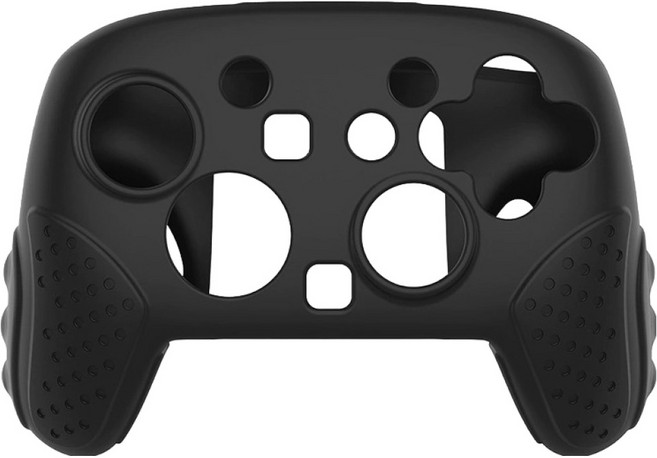 호후 닌텐도 스위치2 프로콘 컨트롤러 커버 스위핏 실리콘 그립 케이스, 블랙, 1개