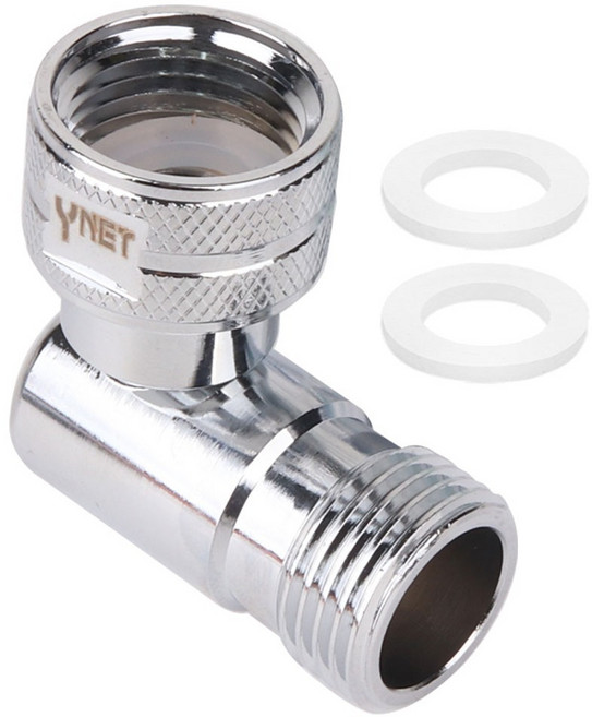 와이넷 황동 엘보 회전형 스크류타입, 실버