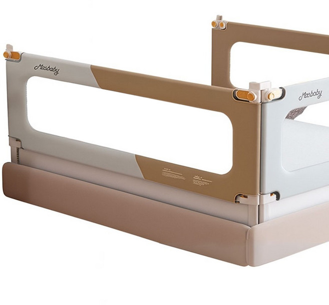 마스베이비 U자형 낙하 방지 보호 높이조절 울타리 2m, 투톤카키