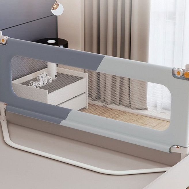 Mars Baby U型防摔保護高度可調圍欄 1.5m, 雙色灰