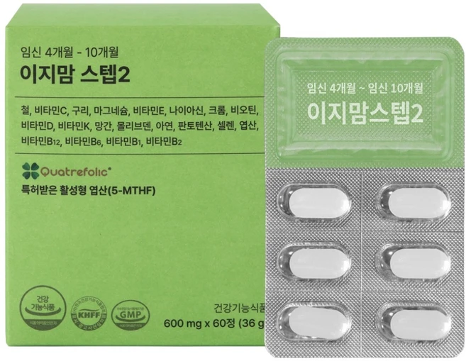 이지맘 스텝2 36g, 60정, 1개 - 쿠팡