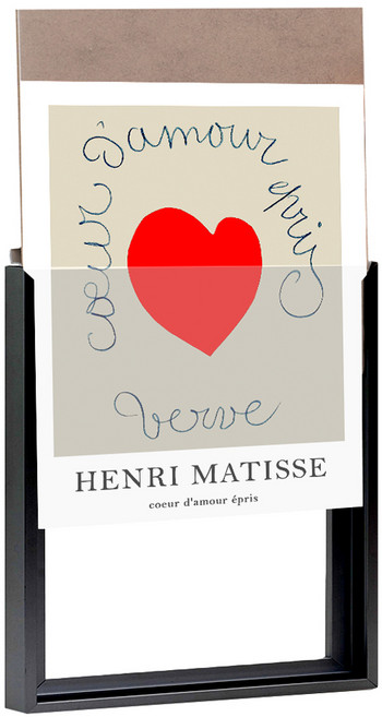 리드오프 원터치 오픈형 알루미늄 벽걸이 액자 프레임, 블랙, 1개