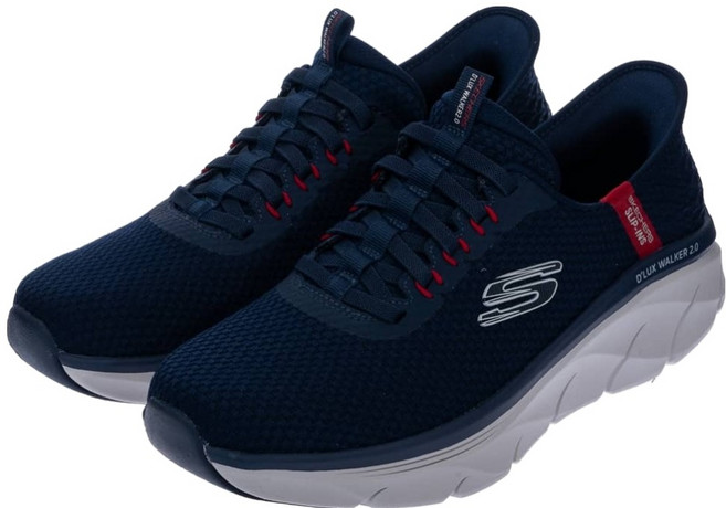 SKECHERS 男款 瞬穿舒適科技 D'LUX WALKER 2.0 W楦運動鞋 232465NVRD