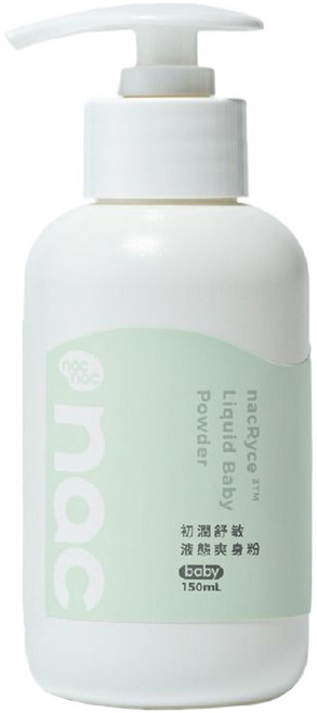 nac nac 初潤舒敏液態爽身粉, 1個, 150ml