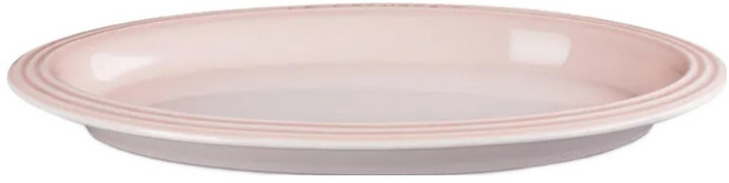 LE CREUSET 輕虹霓彩系列 橢圓盤, 貝殼粉, 1個