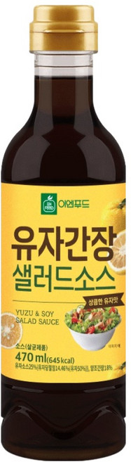 이엔푸드 유자간장 샐러드 소스, 1개, 470ml