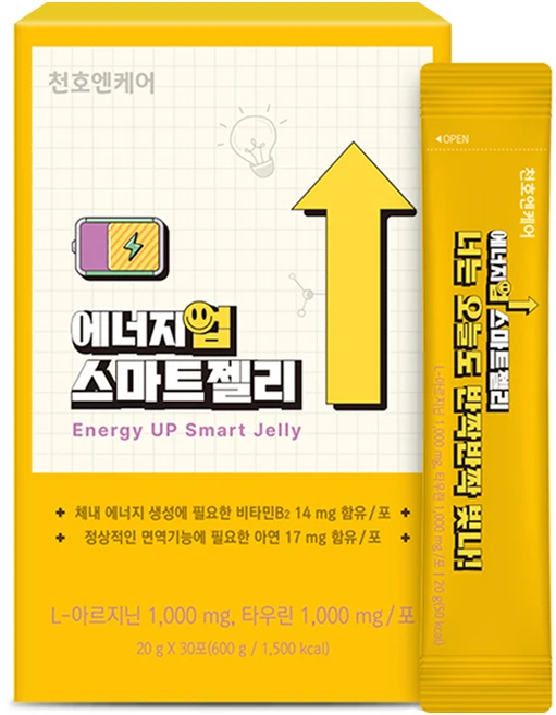 천호엔케어 에너지업 스마트젤리 30p, 600g, 1박스 - 쿠팡
